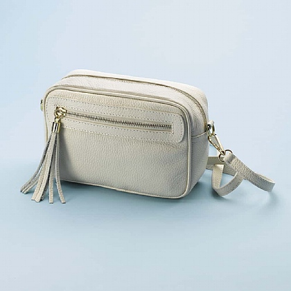 Pure Sands Leather Cross-Body Bag