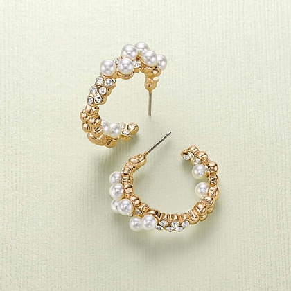 Effervescent Elegance Hoop Earrings