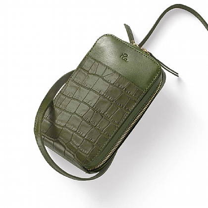 Green Light Leather Organiser Bag