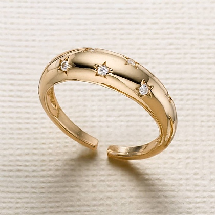 Twinkle of an Eye Gold-Plated Ring