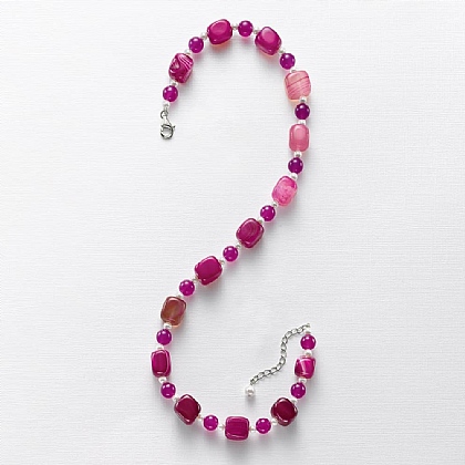 Play on Colour Agate Necklace