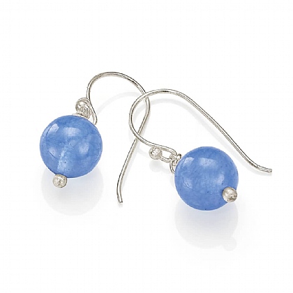 Lunar Blue Jade Earrings
