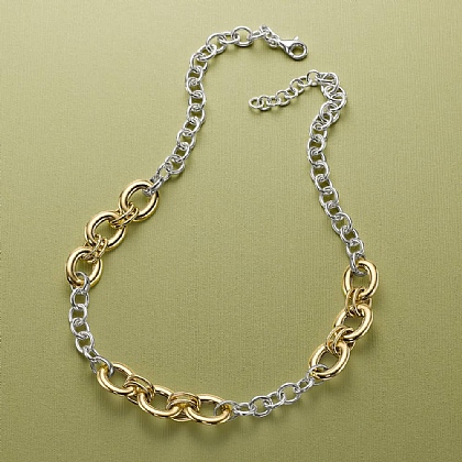 Affinity to Elegance Two-Tone Necklace