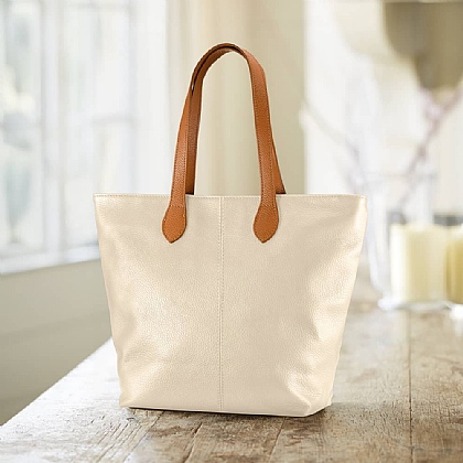 Olive Grove Leather Tote Bag | Classic Leather Totes | Pia