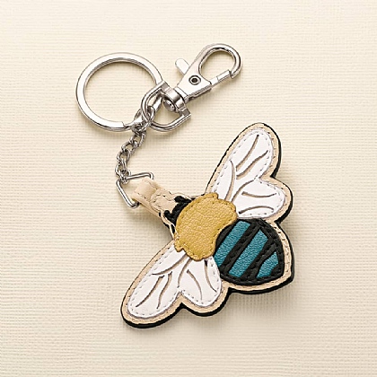 Bee All You Can Bee Leather Keyring