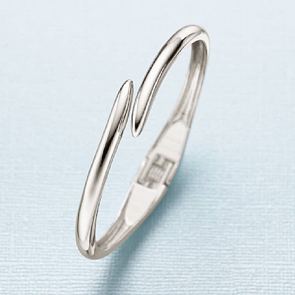 It's a Wrap Rhodium-plated Bangle