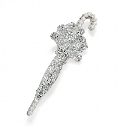 Poised Parasol Brooch