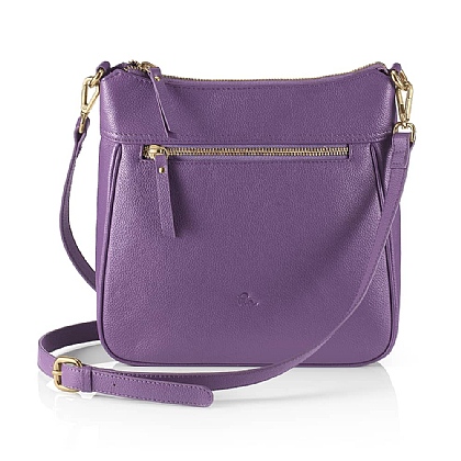 Intrepid Iris Leather Cross-Body Bag