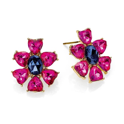 All Eyes on Me Fuchsia Stud Earrings
