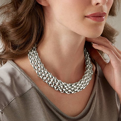 Set The Scene Silver-Tone Necklace