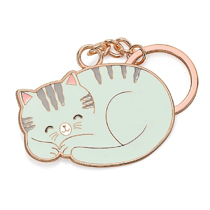 Cosy Up Cat Keyring