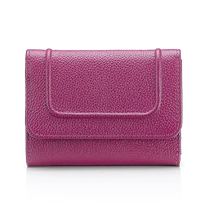 All Lined Up Fuchsia Leather Purse
