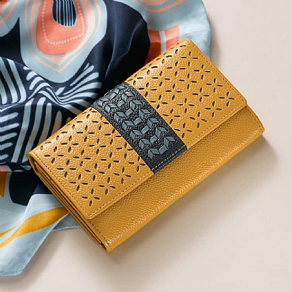 Walking on Sunshine Leather Purse