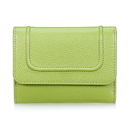 All Lined Up Lime Leather Purse
