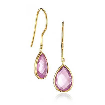 Spoken with Sincerity Amethyst Earrings