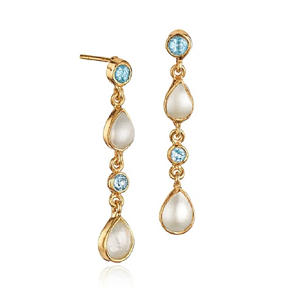 Moonlit Reflections Gemstone Earrings