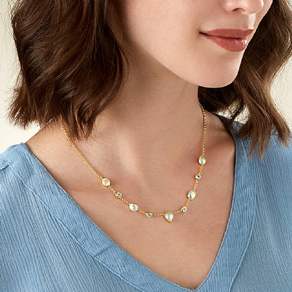 Moonlit Reflections Gemstone Necklace