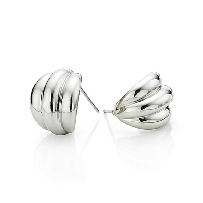 Sleek Lines Hoop Earrings