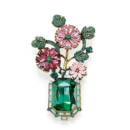 Still Life Crystal Brooch