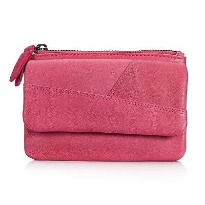 Freshly Picked Raspberry Leather Purse