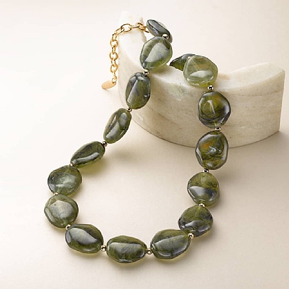 Olive Interlude Necklace