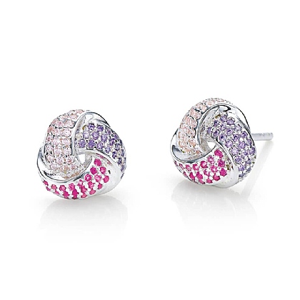 All Tied In Stud Silver Earrings