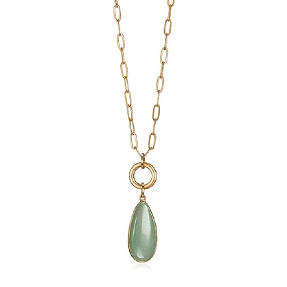 Eye for Aqua Gemstone Pendant