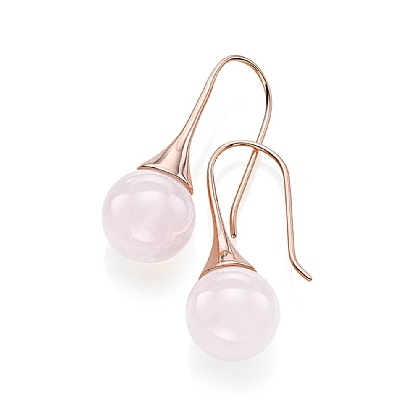 Sweet Sincerity Rose Quartz Earrings