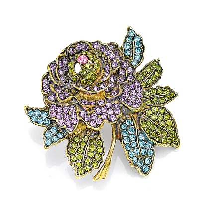 Ever Enchanting Rose Crystal Brooch
