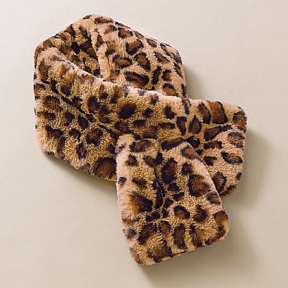 Wildly Chic Faux Fur Tippet Scarf