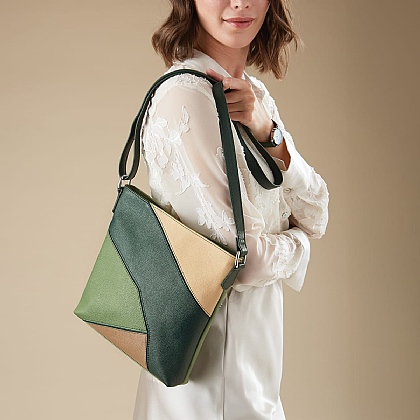 Put Together in Green Cross-Body Bag