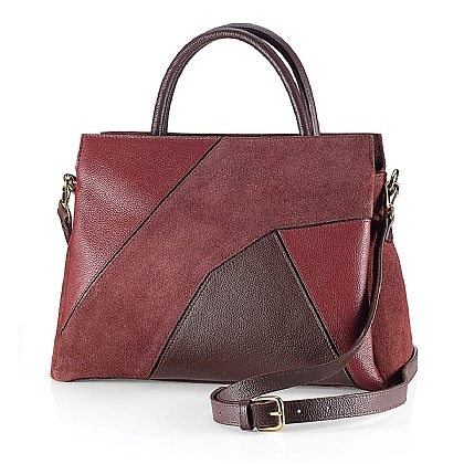 Put Together in Burgundy Leather Bag