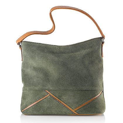 Mindful Moments Suede Shoulder Bag