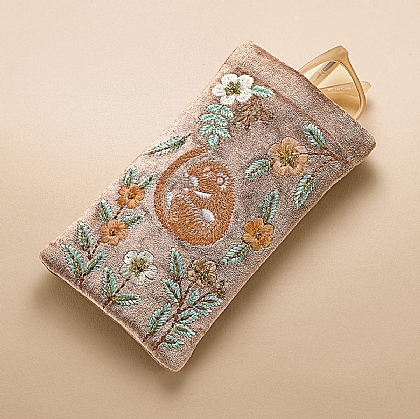 Sweet Meadows Velvet Glasses Case