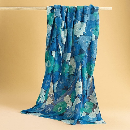Beckoning Blues Scarf