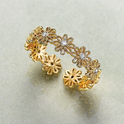 Gilded Garland Ring