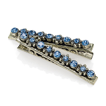 Fancy-Free Blue Set of Hair Clips
