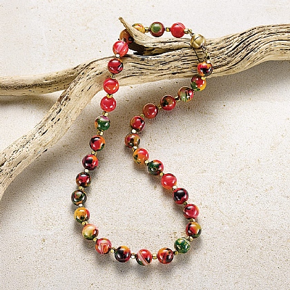 Colours Collide Agate Necklace