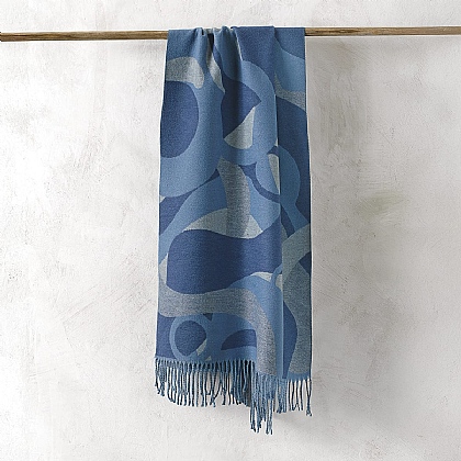Blue Interlude Reversible Scarf