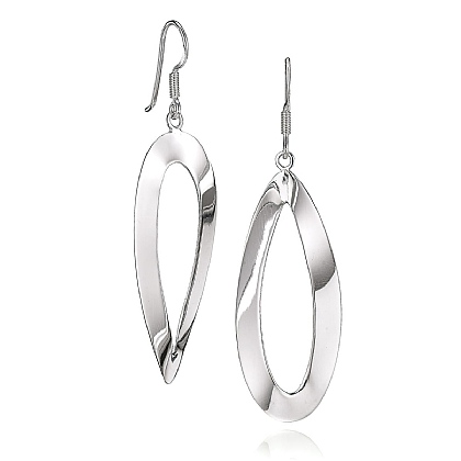 In the Loop Silver Earrings