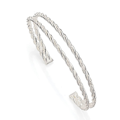 All Wrapped Up Silver Bangle