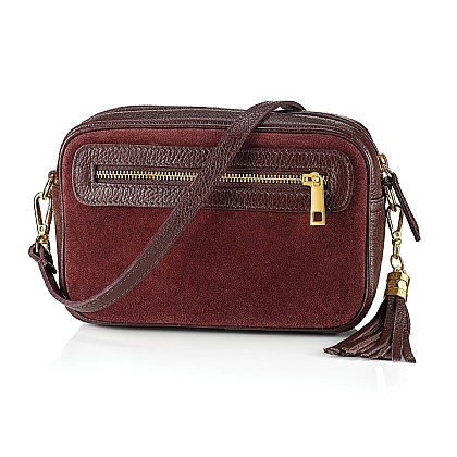 Double Act Burgundy Cross-Body Bag