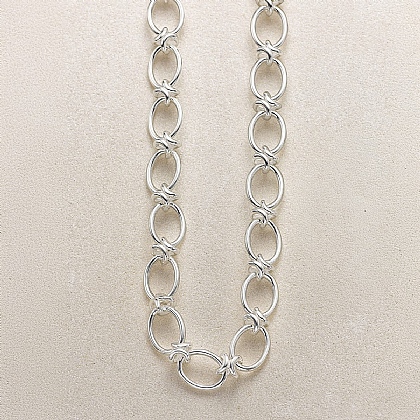 Open to Elegance Silver Necklace