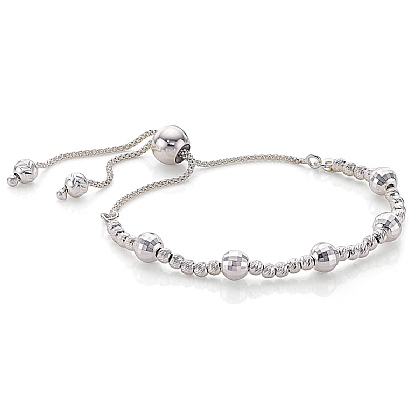 Beaded Brilliance Silver Bracelet