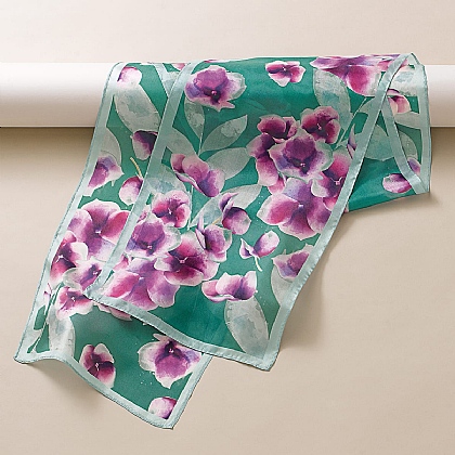 Floral Flush Silk Scarf