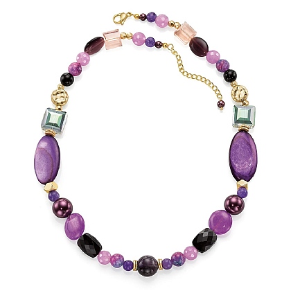 Metallic Beaded Necklaces 576-Piece Bulk Pack - 6 Colors For Parties & Events