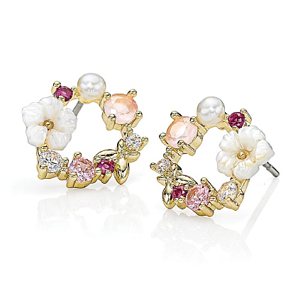 Glowing Garland Stud Earrings
