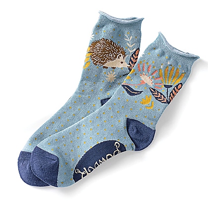 Hedgehog Hideaway Socks